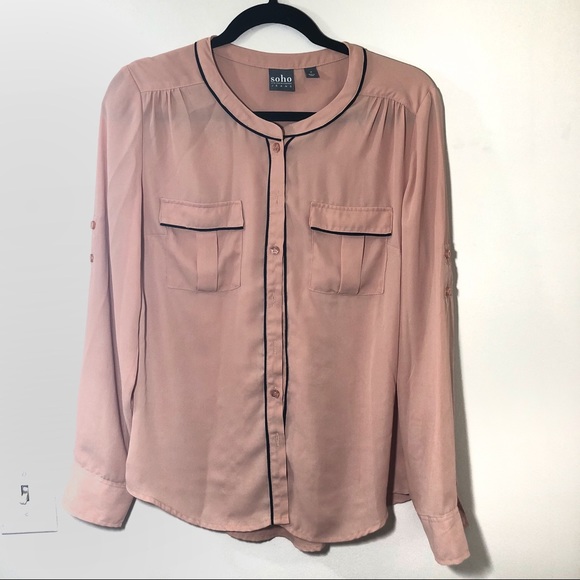 Soho New York & Co Button Down Blouse - Picture 8 of 8